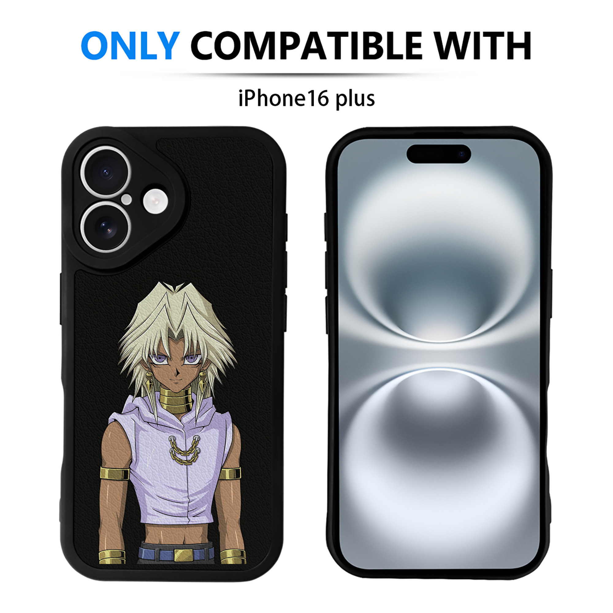 遊☆戯☆王 Yu-Gi-Oh! 【iPhone 16シリーズ対応】シリコンスマホケース（レザー調） 材質：シリコン